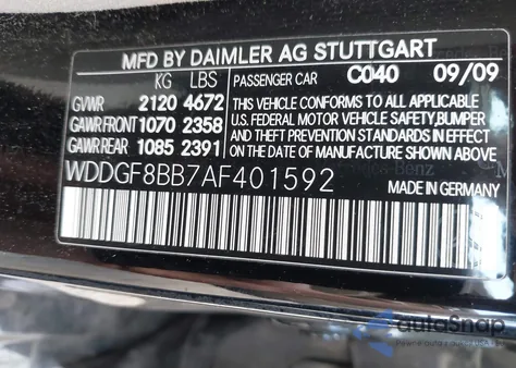 2010 Mercedes-Benz C 300 Luxury 4Matic/Sport 4Matic из США, поврежденный, VIN WDDGF8BB7AF401592